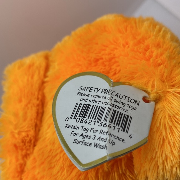 Ty Beanie Boos Grinner Orange Ghoul Halloween Trick or Treat Plush Stuffed Toy - Picture 6 of 12